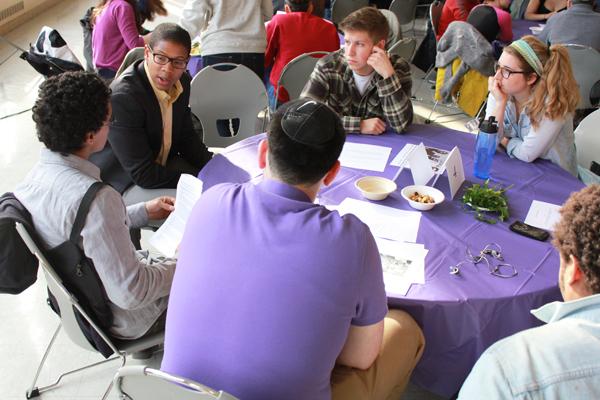 Students and other NU community members gathered in Parkes Hall for the annual Black Jewish Freedom Seder, where they engaged in conversations on topics touching the black and Jewish communities.