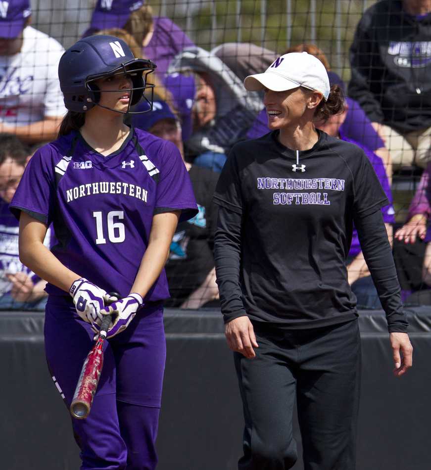 Senior Paige Tonz is one of many Northwestern players to benefit from Kate Drohan’s leadership. Drohan has been the Wildcats’ coach since 2002 and has compiled a 446-242 record.
