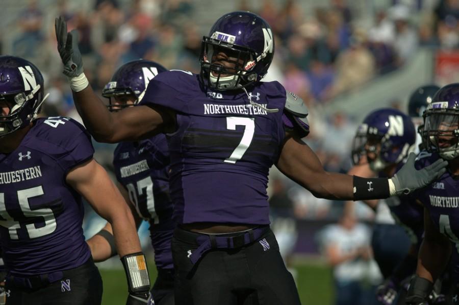Sophomore defensive end Ifeadi Odenigbo is part of a versatile Northwestern defensive line that has thrived both in pass-rushing and against the run in recent weeks.
