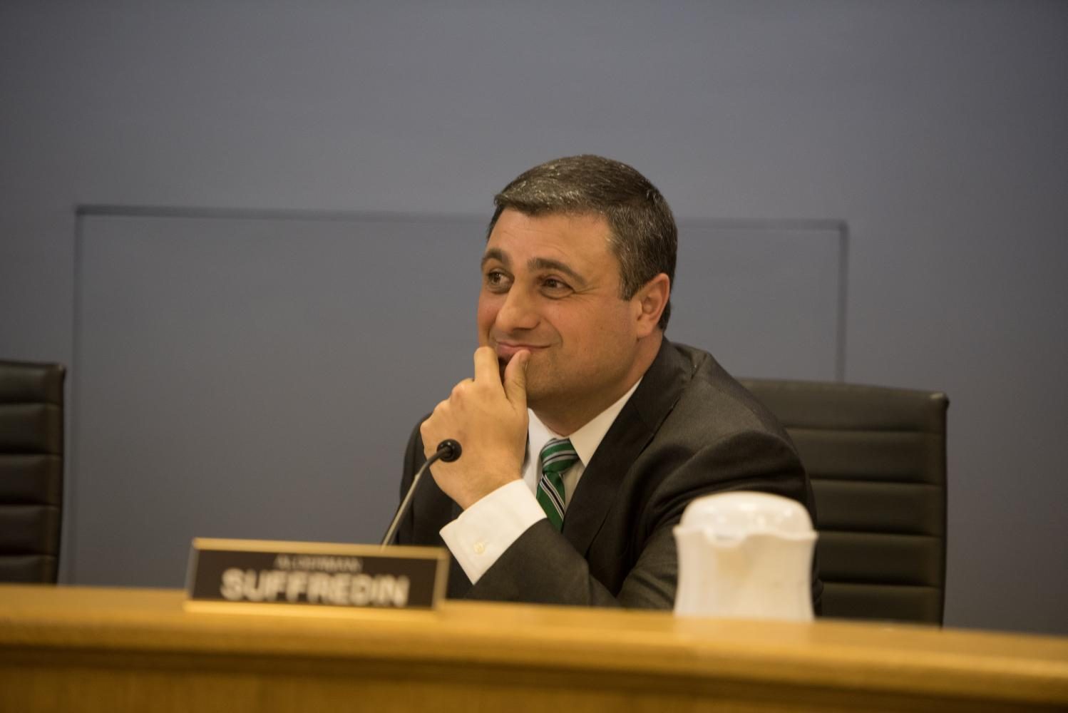 Ald. Tom Suffredin (6th). Suffredin was the only city council member to oppose the security contract extension, citing concerns about a lack of support for individuals experiencing homelessness.