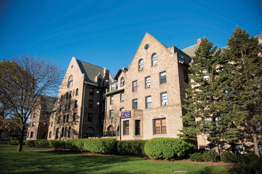 Sigma Alpha Epsilon fraternity’s house on Northwestern’s campus. 