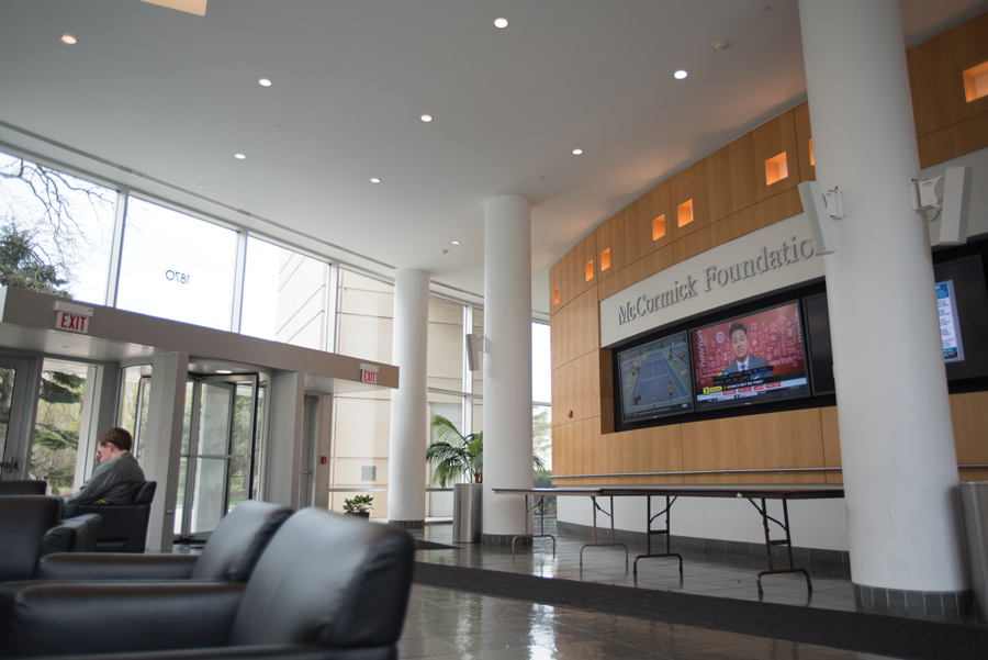 CNET Editor in Chief Connie Guglielmo spoke to Medill faculty and students in the McCormick Foundation Center