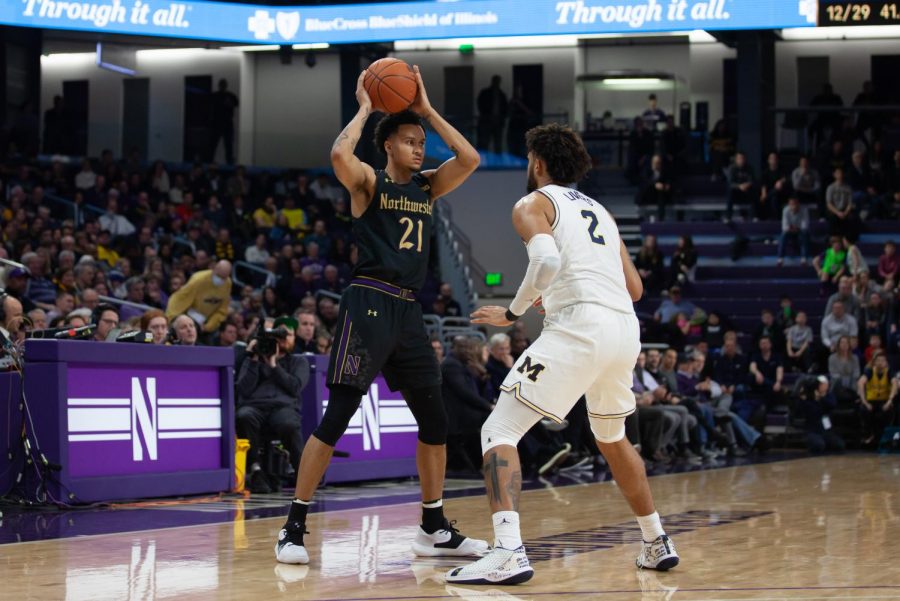 A.J. Turner looks to make a pass. Turner and NU’s two other seniors, graduate Pat Spencer and redshirt junior Tino Malnati, will be honored on Senior Day against No. 20 Penn State.