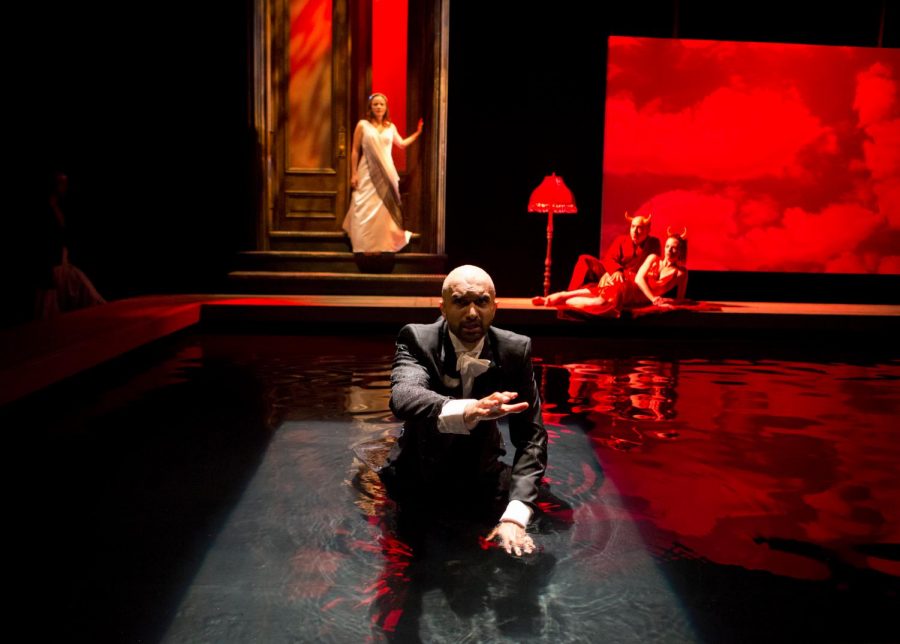 The 2012 production of “Metamorphoses” at Lookingglass Theatre Company. The theater company was founded by Northwestern alums after an experimental production of “Alice in Wonderland” in 1987. 