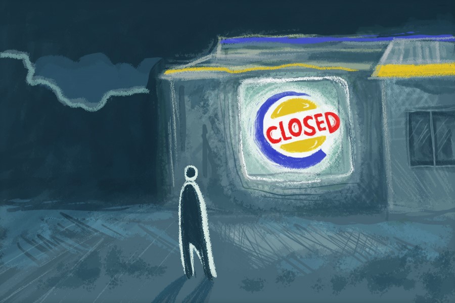 The former Burger King location in downtown Evanston was among the many restaurants that closed during the pandemic.