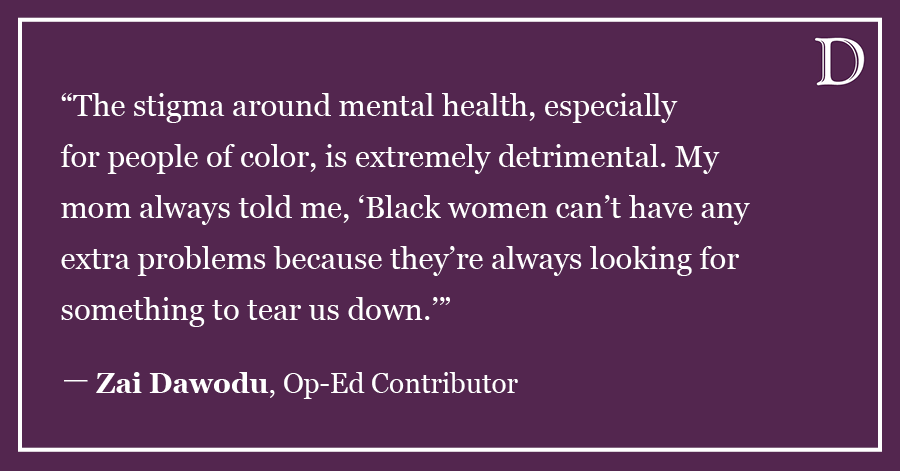 Dawodu: I was dismissed from NU for bad grades. The University needs to prioritize mental health