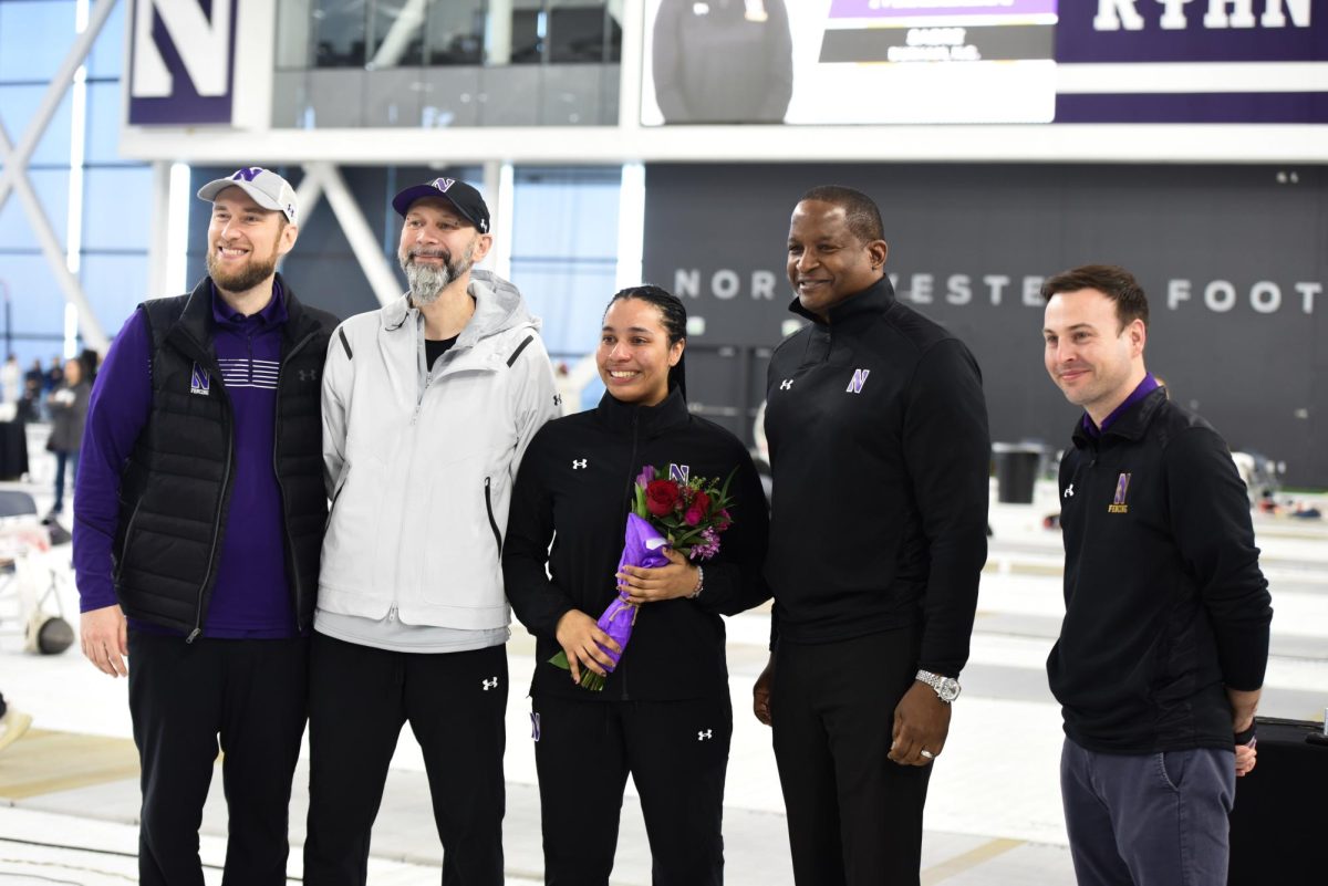 Senior saberist Sky Miller starred at the Northwestern Duals over the weekend, winning over half her bouts.
