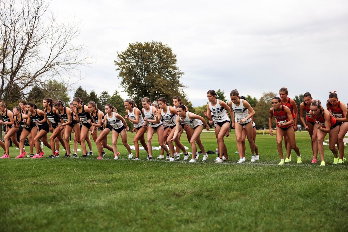 Northwestern prepares to start a race last fall. 