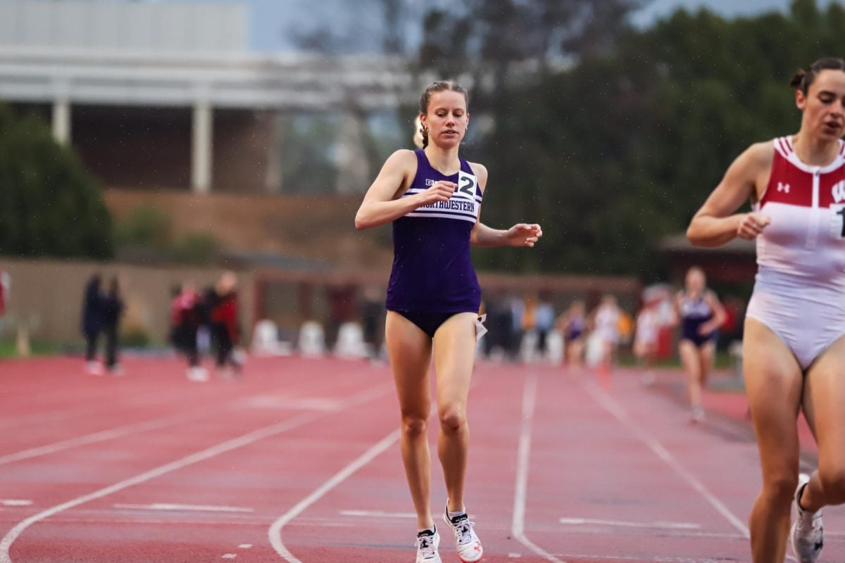 Junior Skye Ellis broke her own program record in the 1,500-meter at the Badger Challenge on Friday.