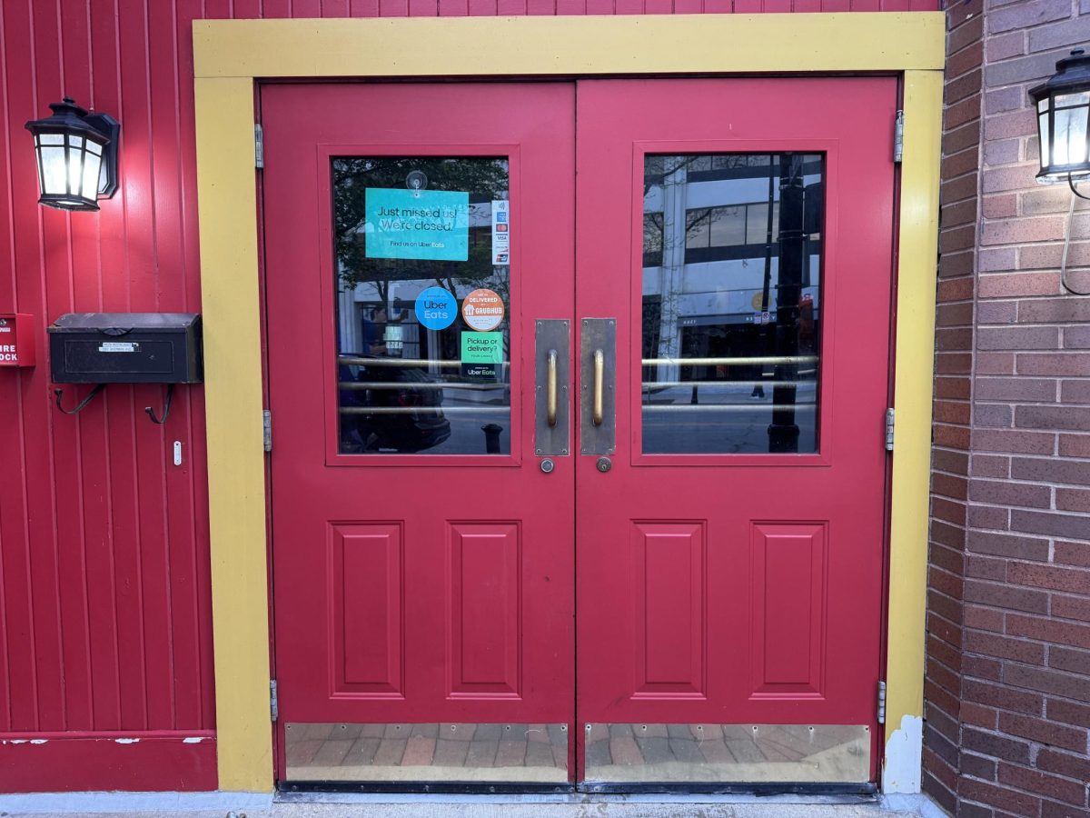Two red doors
